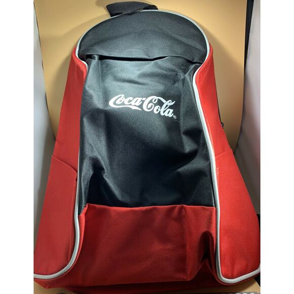 Coca-cola Logo LEED'S Red & Black Backpack NWOT - Picture 1 of 9